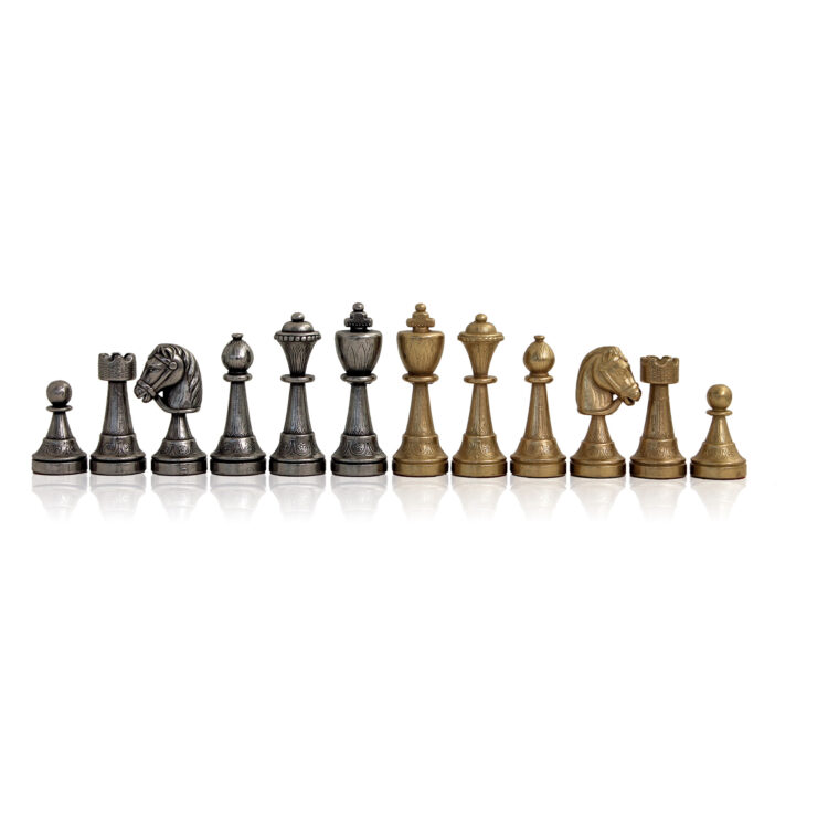 Metal chess-men