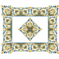 Ceramica-azzurra-Tovaglia-rett.-piazz-disegno