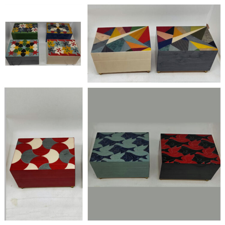 Modern boxes 5,3"x3,7"x2,7"